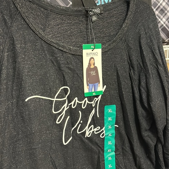 Black good vibes long sleeve sweater - Picture 2 of 2